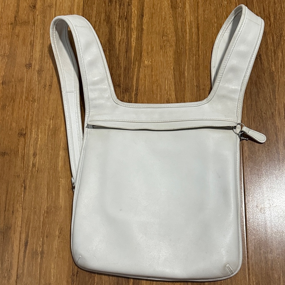 Coach Off-White Leather Backpack